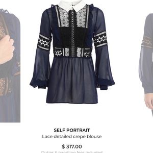 Self portrait blouse